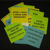 Hilarious Sign Collection